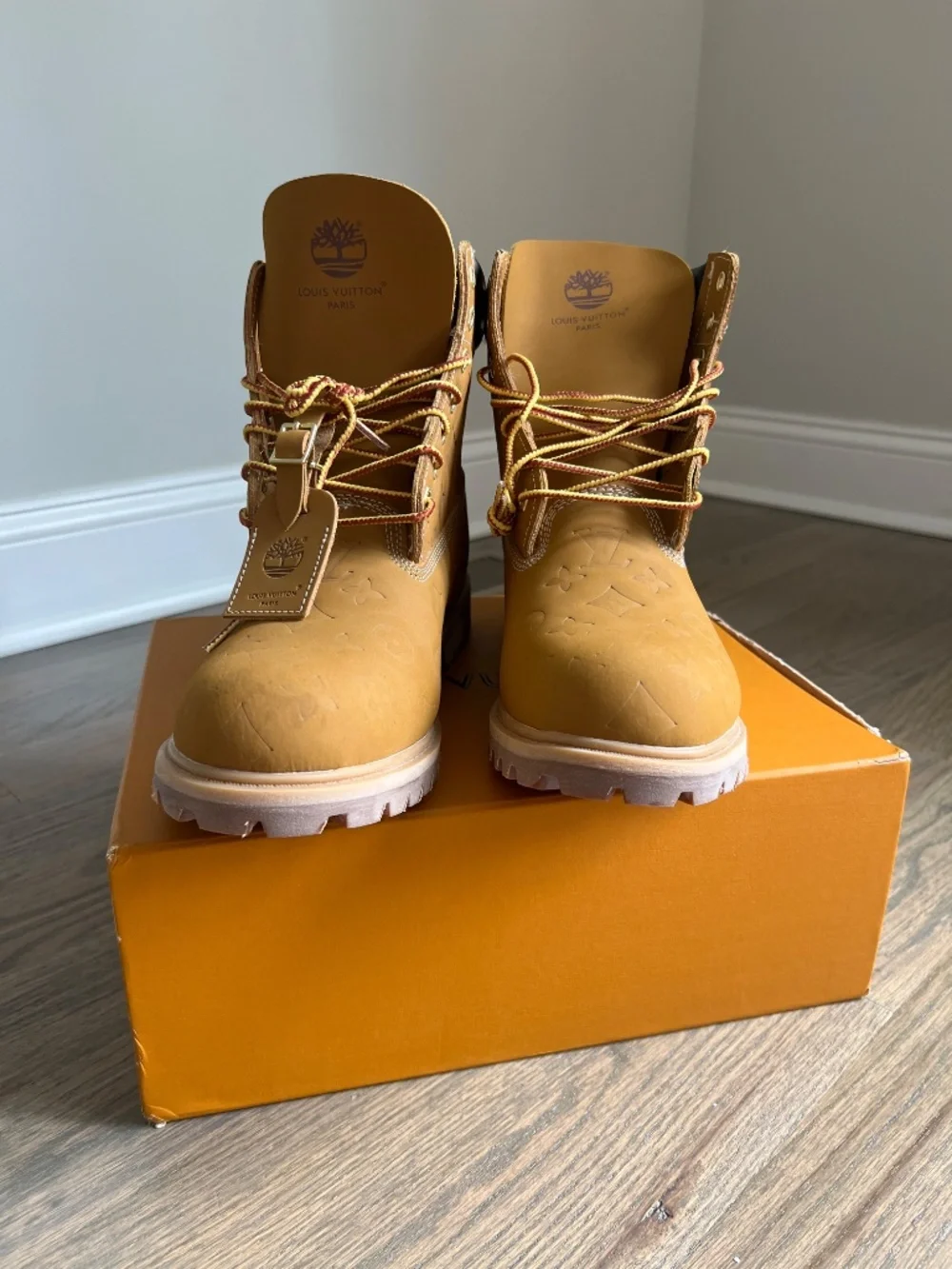 Louis Vuitton x Timberland 6” Ankle Blot in Wheat Monogtam
